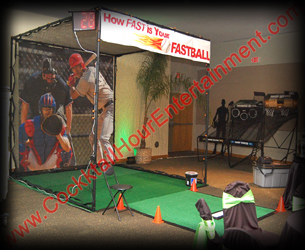 speed pitch baseball arcade game rental
