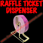 Raffle Ticket Dispenser for carnivals or fairs
