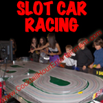arcade slot car racing button
